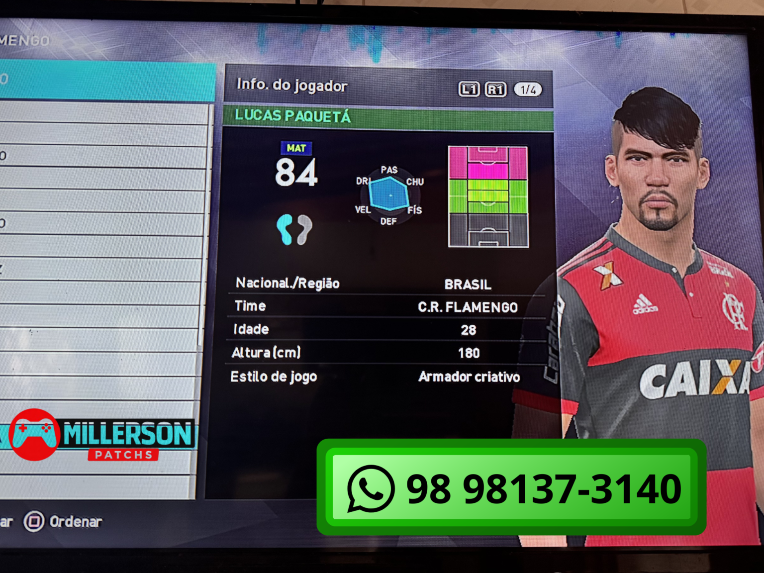 PATCH PES 2018 PS3 ATUALIZADO HULK NO FLUMINENSE – Millerson Patchs