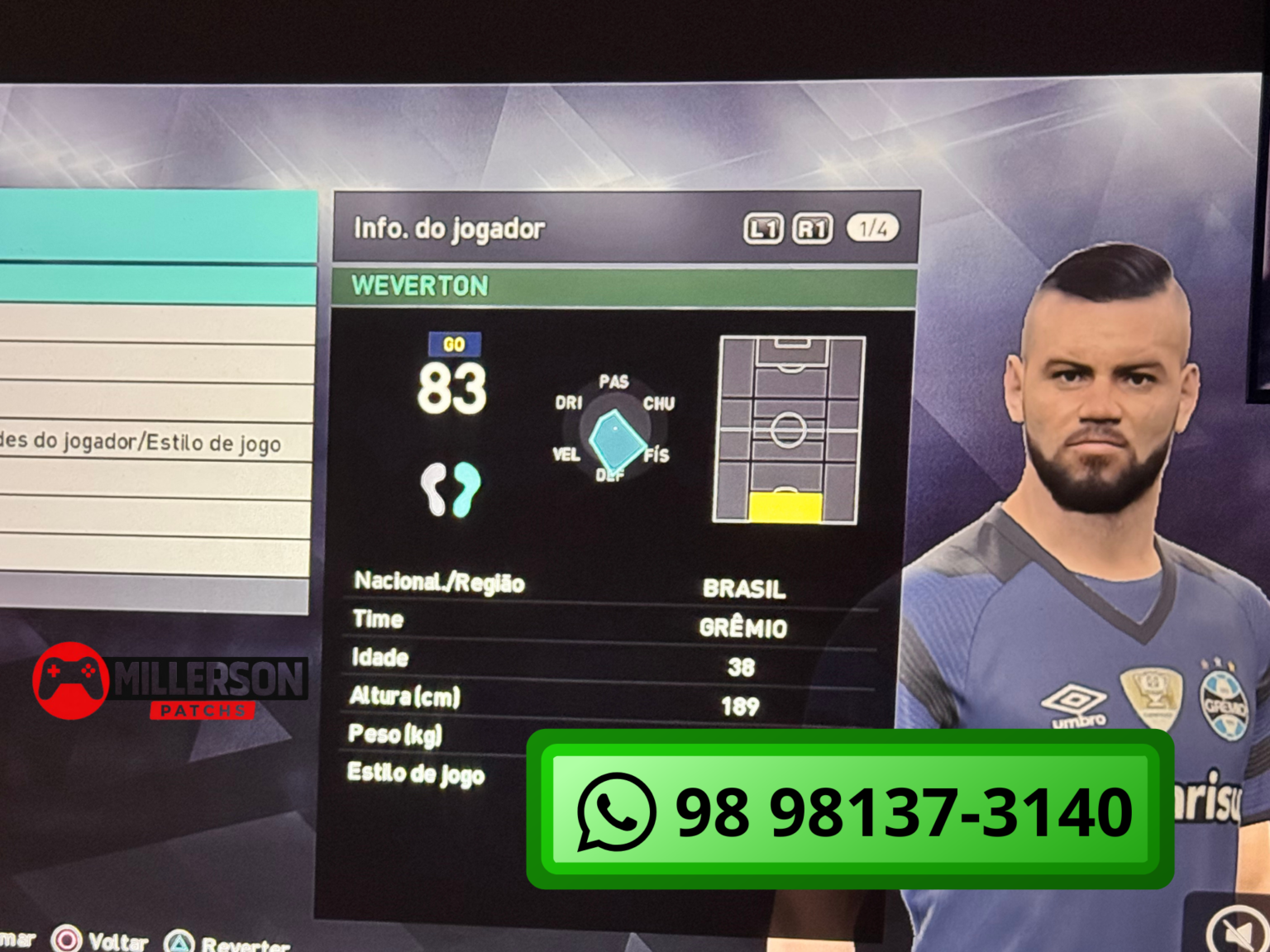 PATCH PES 2018 PS3 ATUALIZADO HULK NO FLUMINENSE – Millerson Patchs