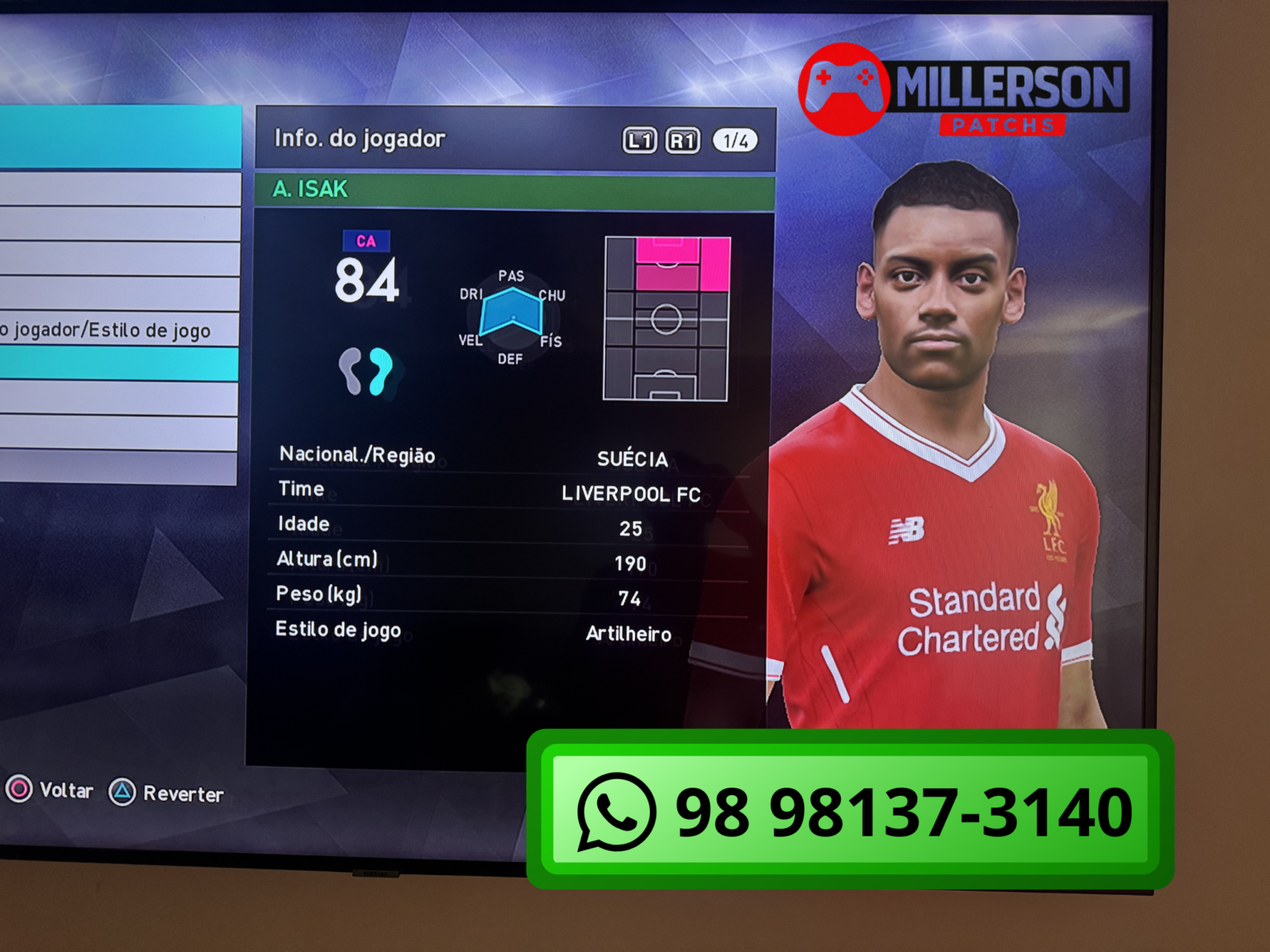 PATCH PES 2018 PS3 ATUALIZADO HULK NO FLUMINENSE – Millerson Patchs