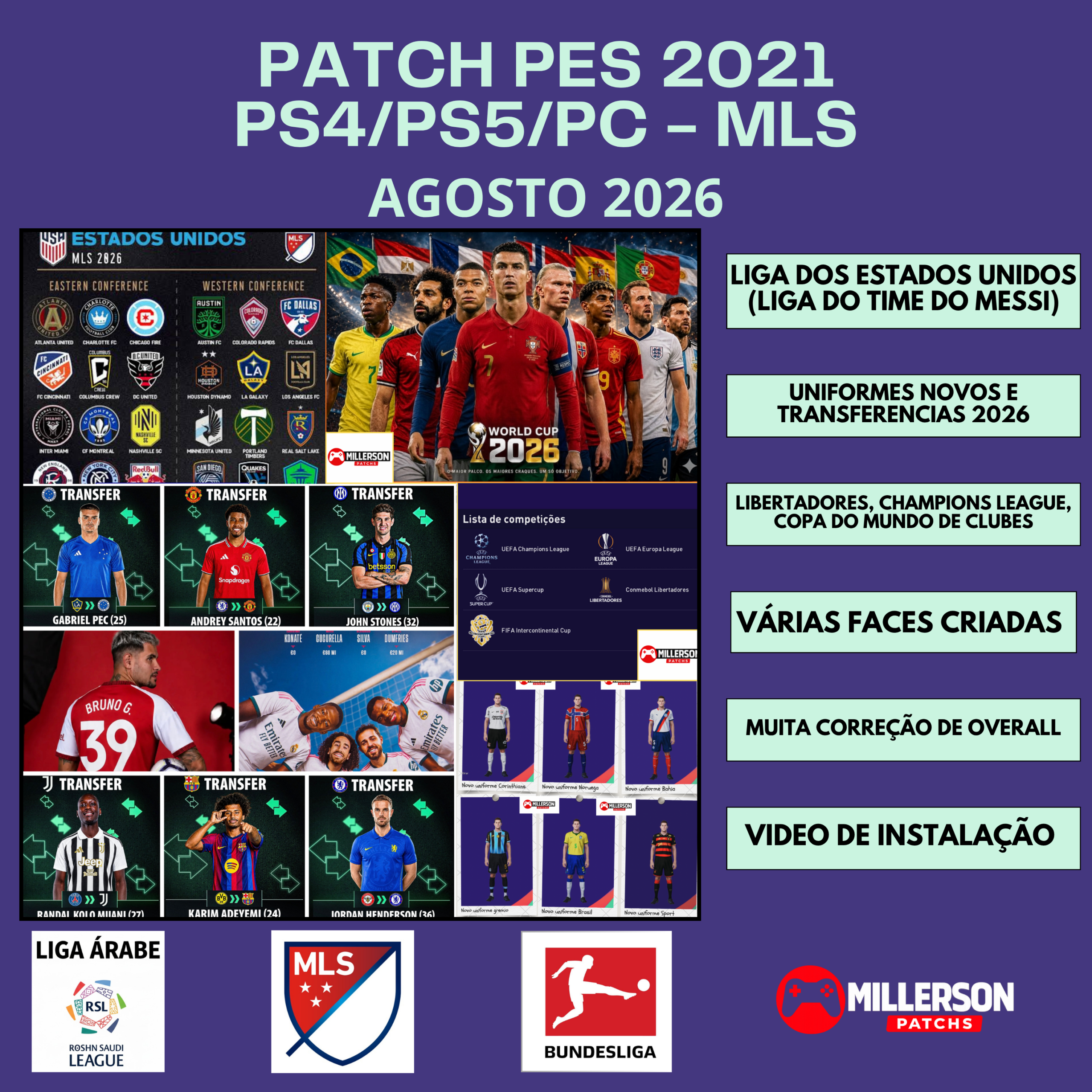 PES 2021 PS4/PS5/PC - LIGA MLS - PATCH 2026