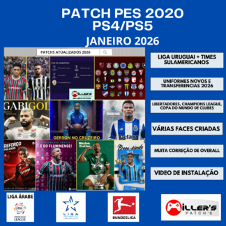 PES 2020 Atualização para PES 2026 do PS4/PS5 Patch