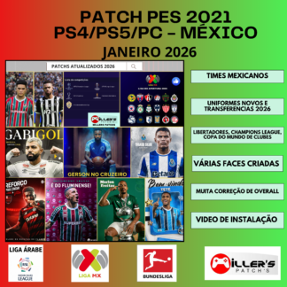 PES 2021 PS4/PS5/PC – Patch Liga Mexicana | Versão PES 2026