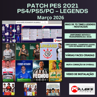 PES 2021 PS4/PS5/PC - PATCH TIMES LENDAS