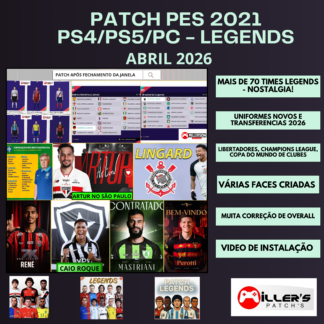 PES 2021 PS4/PS5/PC - PATCH TIMES LENDAS