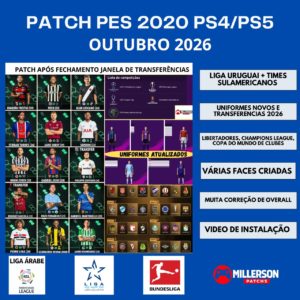 PES 2020 Atualização para PES 2026 do PS4/PS5 Patch
