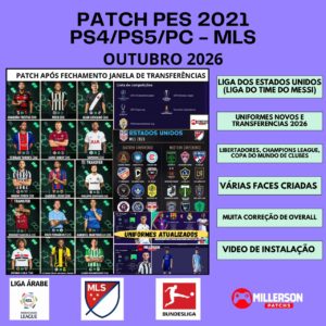 PES 2021 PS4/PS5/PC - LIGA MLS - PATCH 2026