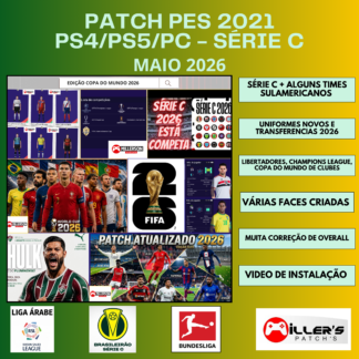 PES 2021 PS4/PS5/PC - PATCH BRASILEIRÃO SERIE C 2026