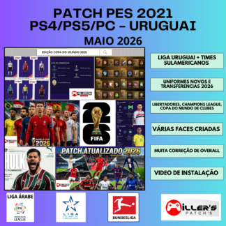 PATCH PES 2021 PS4/PS5/PC LIBERTADORES COM LINGARD NO CORINTHIANS