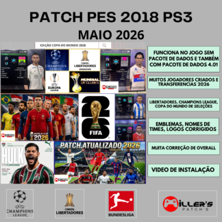 PATCH PES 2018 PS3 ATUALIZADO PAQUETA NO FLAMENGO