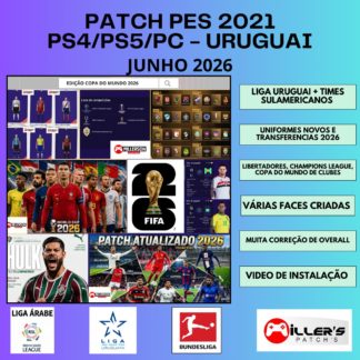 PATCH PES 2021 PS4/PS5/PC LIBERTADORES COM HULK NO FLUMINENSE