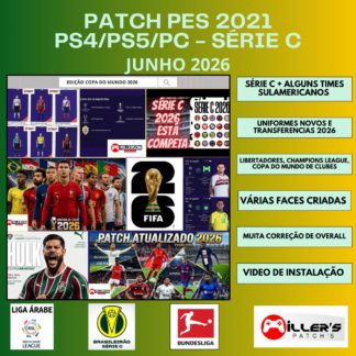 PES 2021 PS4/PS5/PC - PATCH BRASILEIRÃO SERIE C 2026